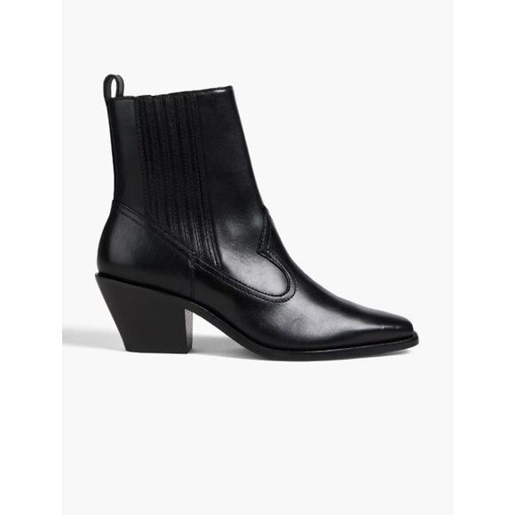 Tory Burch Western Ankle Booties - 7.5 Perfect Black - Picture 1 of 4